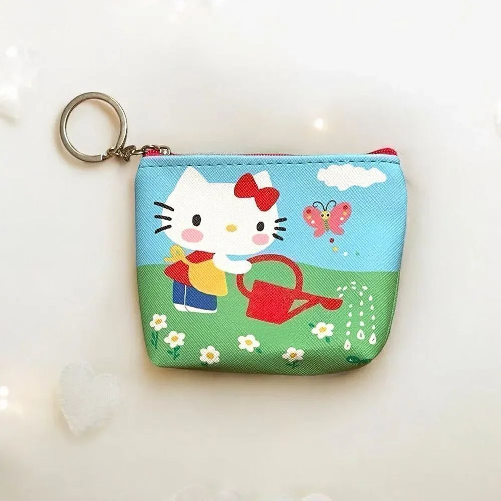 🤯5/$25🤯 Hello Kitty Garden Coin Purse Keychain